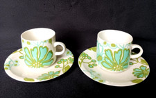VILLEROY ET BOCH 2 tasses à café SCARLETT vintage