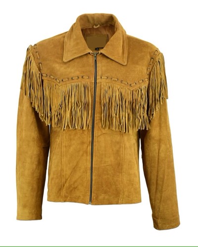 Veste cuir daim marron - en, pour