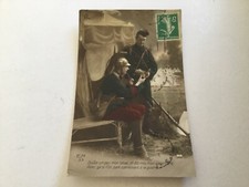 CPA fantaisie Patriotique « Poilu » Pause tabac Pipe