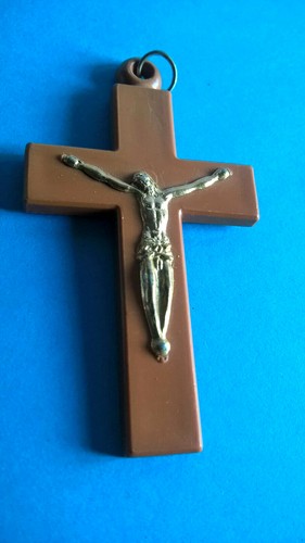 Vintage pendentif crucifix - vintage,