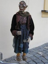 Marionnette sorcière - poupée originale faite à la main