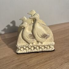 Porte-Serviettes De Table En Métal Peint Motif Oies Collection Oies