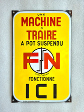 RARE Plaque émaillée FN