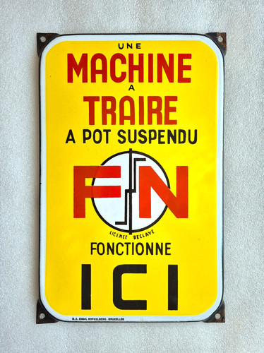 Rare plaque émaillée - plaque,
