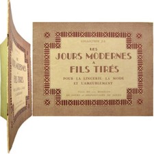 Les Jours Modernes à Fils Tirés lingerie mode c1945 collection J. S. broderie