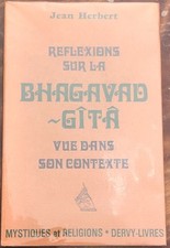 Livre Réflexions Sur La Bhagavad Gîta De Jean Herbert