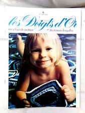 LES DOIGTS D'OR N°6, ENCYCLOPÉDIE PRATIQUE DES TRAVAUX D'AIGUILLES, ATLAS, 1976