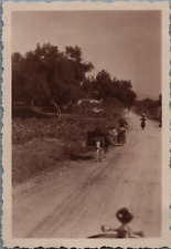 Grèce, Âne porteur sur un chemin, Tirage vintage, ca.1930  Tirage argentique 