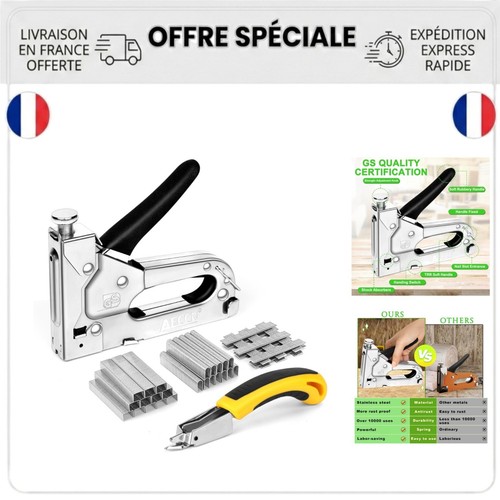 Agrafeuse manuelle 1 pour - agrafeuse, 3-en-1