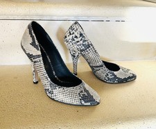 Chaussures Cuir TEXTO talons hauts , 37, Python serpent , Neuves