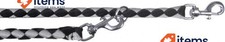 Trixie 14361 Cavo V - Laisse, L XL : 2 M/ 18 Mm, Noir/Argent Laisse XL M