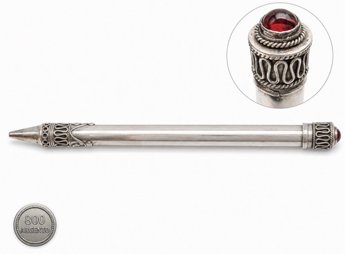 Stylo bille artisanat argent - stylo,