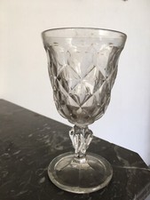 Ancien verre Sur Pied En cristal  De Baccarat Charles X Le Creusot 16 Cm 12/20