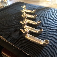 6 Porte Couteaux Et Porte Nom/Menu En Métal Argenté 