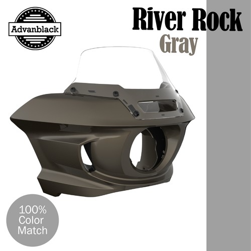 River rock gray front - gray,