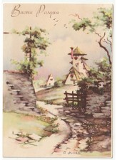 1955 O.Borsani Route Paysage