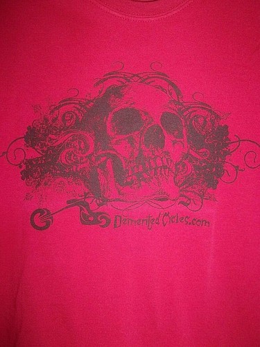 Demented cycles red shirt - demented, m