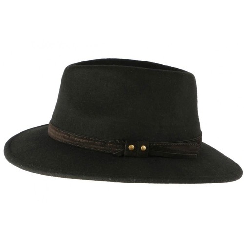 Chapeau feutre noir crushable - chapeau,
