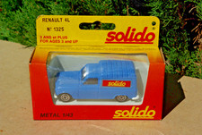 SOLIDO : RENAULT 4 FOURGONNETTE  PUB SOLIDO   / BOITE  / ECHELLE 1.43