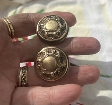 Antique French drawer pull Heavy brass A++ Door Dresser round 1⅓” Victorian Gold