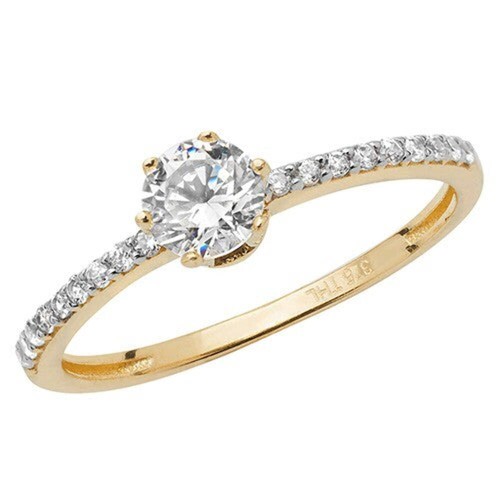 Bague solitaire femme - , avec
