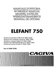 MANUEL ATELIER REVUE RÉPARATION PDF CAGIVA 750 ELEFANT WORKSHOP  SERVICE 