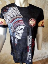 T-SHIRT IMPRIME INDIAN MOTORCYCLE HARLEY BIKER MOTARD COUNTRY UNISEXE