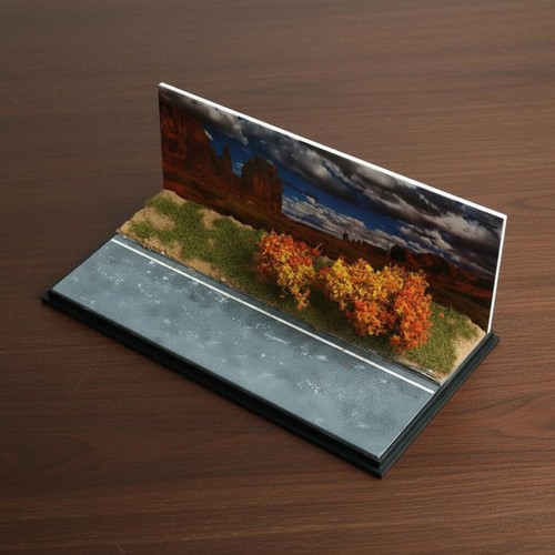 Maquette paysage routier - paysage,