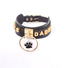 Collier BDSM Personnalisé avec O-Ring - Choker Cuir Végan Punk Gothique Cadeau