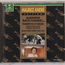 Trompette et orgue Maurice, André - Marie-Claire Alain & Bach Handel Albinoni