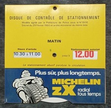 Disque de stationnement vintage MICHELIN