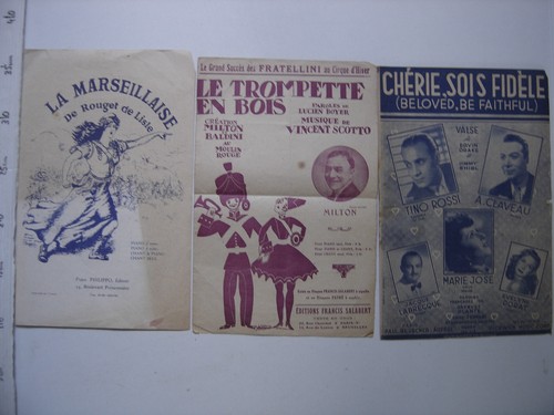Lot anciennes partitions - 19,