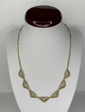 Collier Collerette Maillons Filigranés en Or Jaune 18 K / Réf MP2569