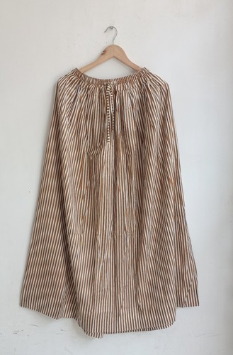 Jupe vintage coton fait - jupe,