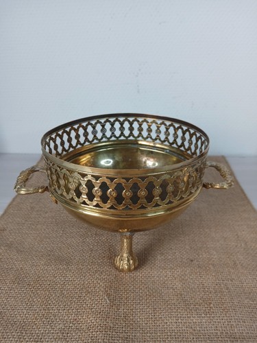 Cache pot fleurs ancien en - a,