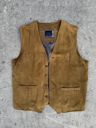 Gilet western cowboy cuir - gilet,