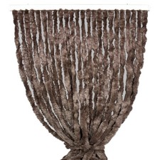 Rideau chenille marron - rideau,