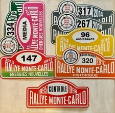 Plaques Rallye Monte Carlo