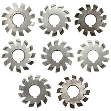 Jeu de 8 fraise à engrenages