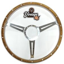 Volant En Bois Avec Anneau De Montage À 9 Trous 17" Chêne Clair Riveté Classique