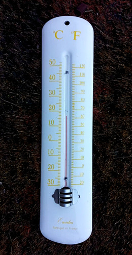 Ancien thermomètre émaillé