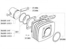 Kit piston Polini Sport 70cc