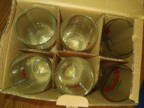 Lot jolis verres pampryl - 6,