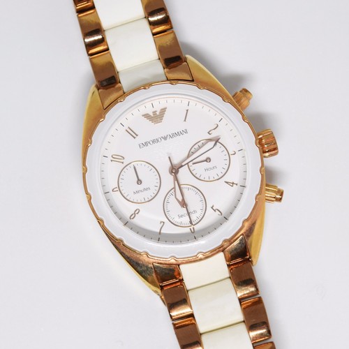 Montre emporio armani rose - montre,