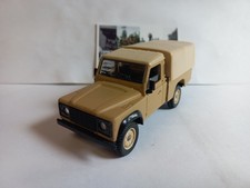 Solido 1/43, Land Rover Defender Pick Up Bâché sable, armée Anglaise, Tbe (4)