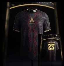 Maillot Football Paris Champion T-shirt Foot Vêtement  Psg Vainqueur League 2025