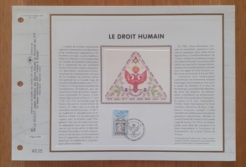 Feuillet cef 1er jour sur - 1er,