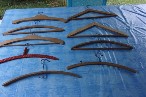 Cintres anciens bois lot - anciens,