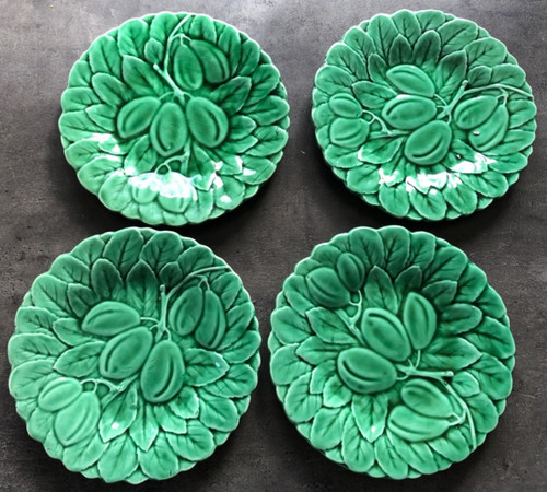 Lot assiettes barbotine - assiettes,