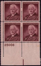 US USA Sc#1062 MNH FVF Plaque # Bloc George Eastman Photographie Kodak